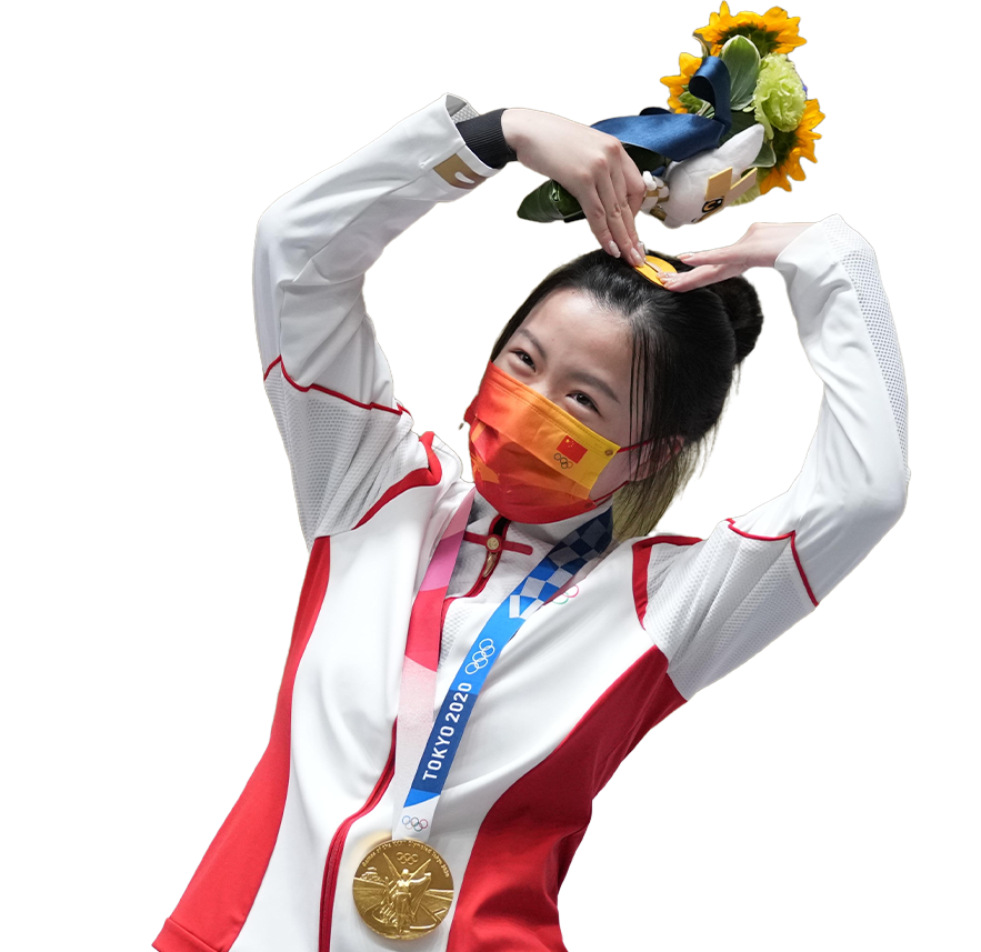 楊倩，追求一種極致的平靜楊 倩2020年東京奧運(yùn)會射擊女子10米氣步槍項(xiàng)目冠軍2020年東京奧運(yùn)會10米氣步槍混合團(tuán)體冠軍